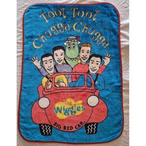 The Wiggles Toot Toot Chugga Chugga Big Red Car Fleece Blanket 30"x43 Vintage